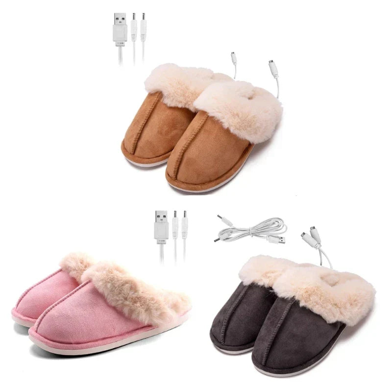 BlissCush Heated Slippers - Luxurious Heated Plush Slippers for Relaxation this Winter