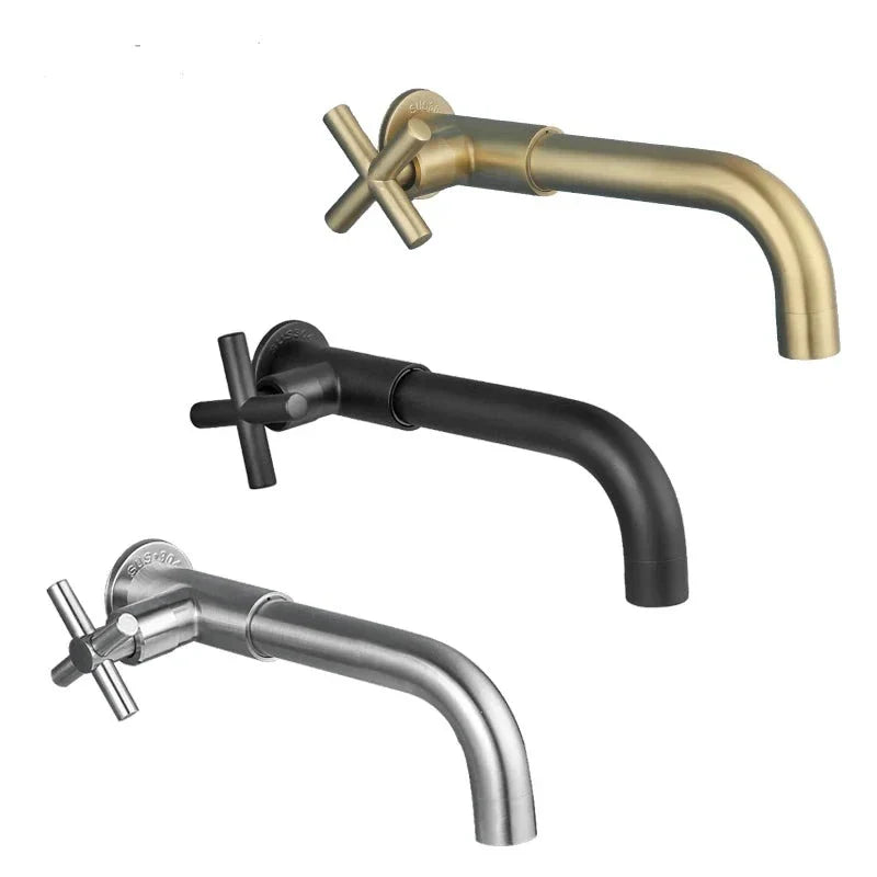 Luxury Wall-Mounted Faucet with Waterfall Design for Bathroom Renovation