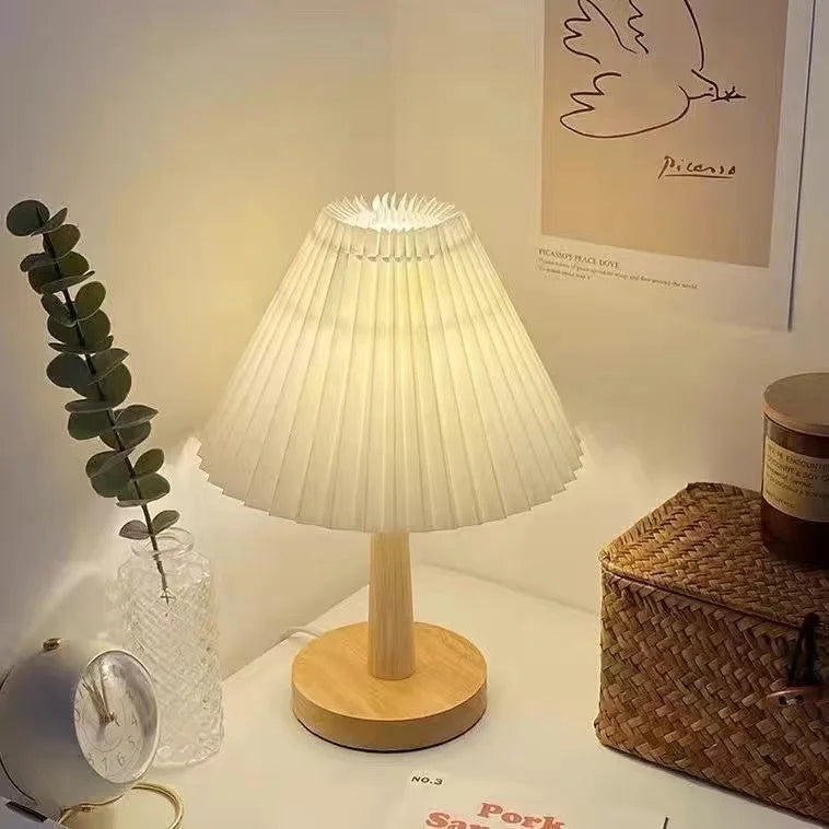 Foldable Pleat Table Lamp - Stylish Foldable LED Table Lamp for Unique Interior Design