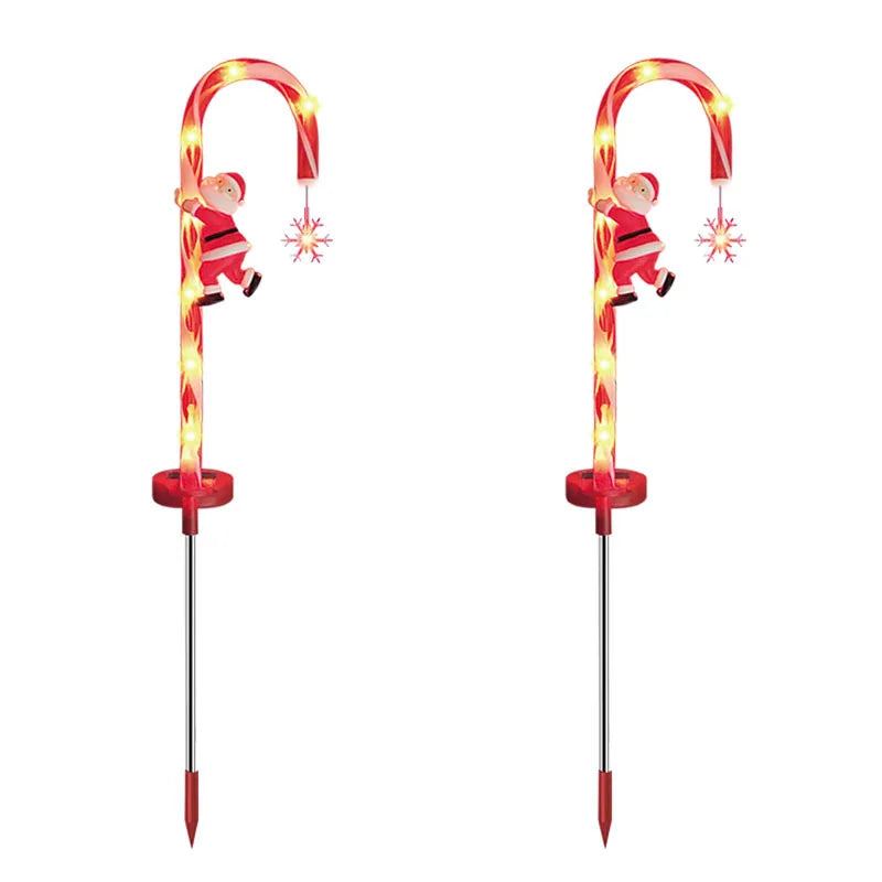 CaneGlow - Enchanting Solar Lighting for Festive Gardens