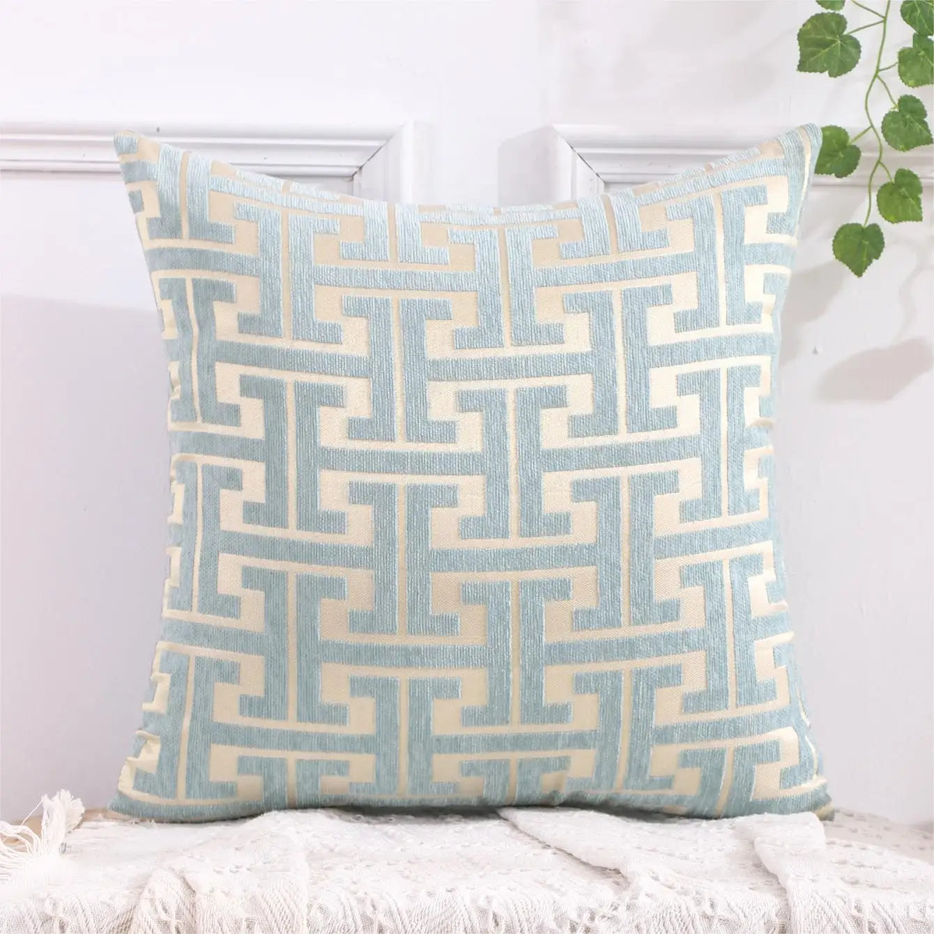 Serenity Luxe Pillowcase - Striped Pillow Cover for a Warm Home