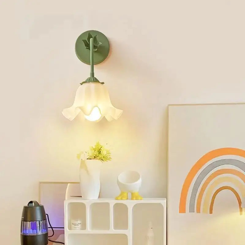 FrenchBloom - Elegant Wall Lamp with Floral Motif