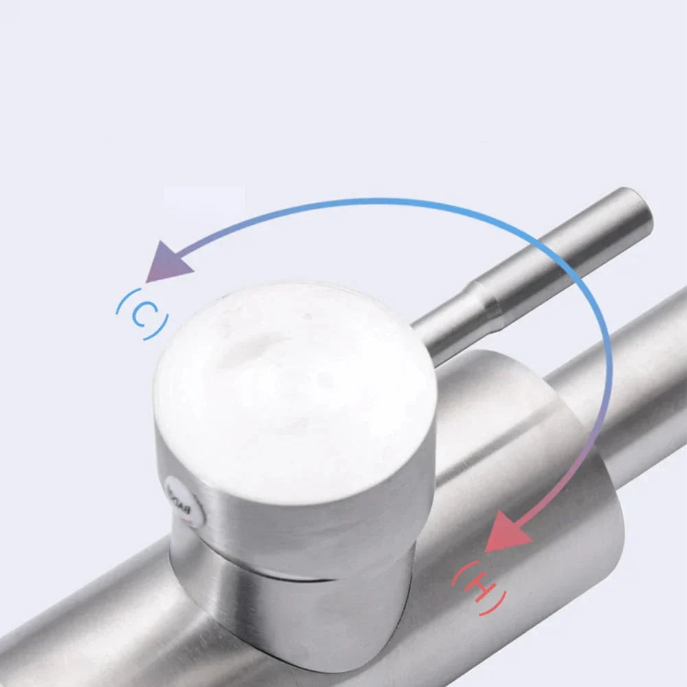 StainlessMix Faucet - Modern Stainless Steel Kitchen Faucet
