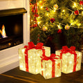 EclatDeNoel Christmas Decoration - Enchanting Illuminated Gift Box for Christmas