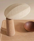 ZenGlow - Retro Wooden Lamp for Serene Illumination