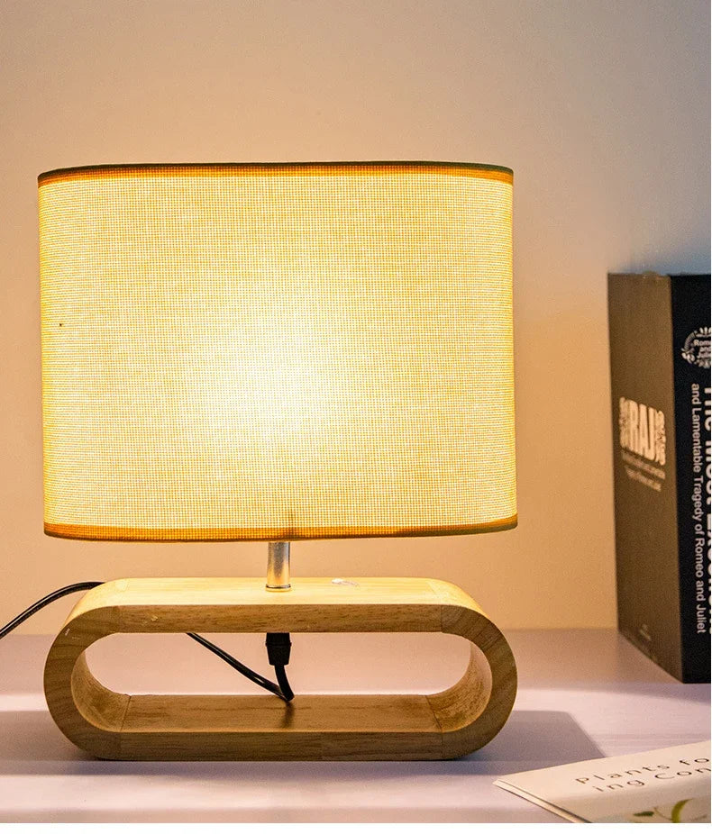 ZenWood - Serene Wooden Desk Lighting for Relaxation