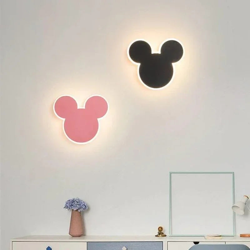 PinkRabbit - Playful LED Wall Lamp for Kids' Room