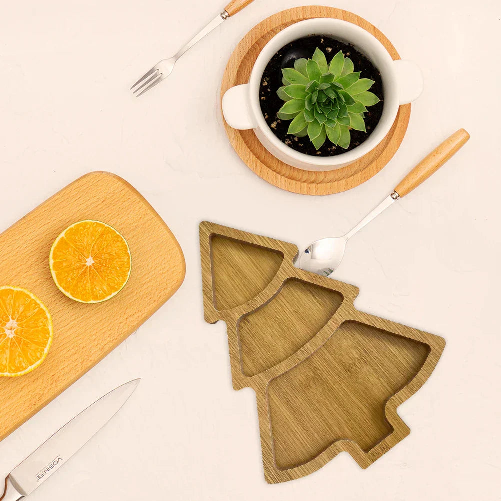 FestiveTree Board - Unique Wooden Serving Board for Holidays