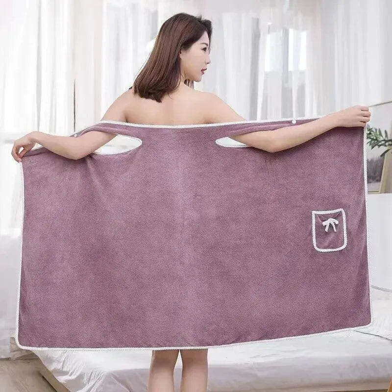 SpaComfort Bathrobe - Luxurious Quick-Drying Women's Bathrobe