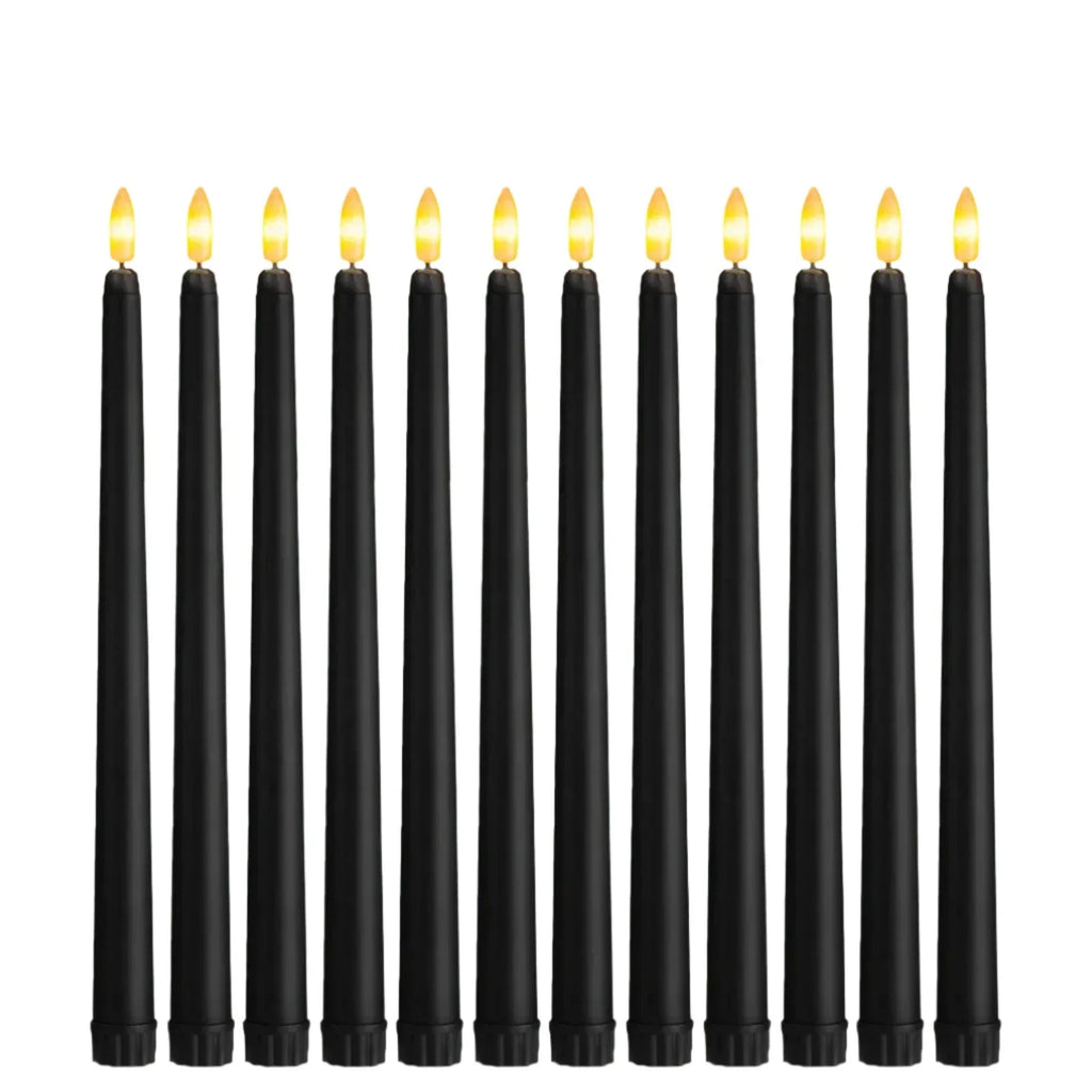 Shadowglow – Elegant Black LED Candles for a Magical Atmosphere