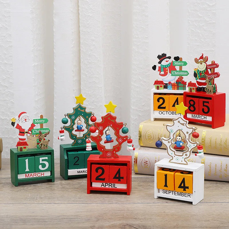 JoyfulCountdown Tree - Playful Wooden Christmas Tree