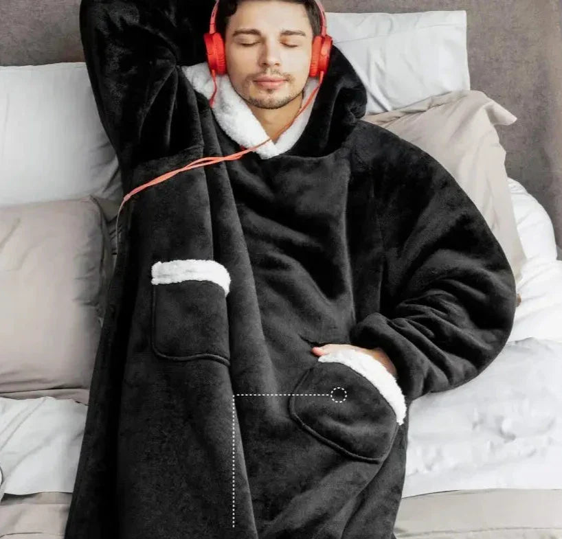 SleeveSnug - Ultimate Oversized Winter Blanket Sweatshirt