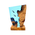 OceanGlow Luxe Illuminating Table Lamp – Serene Epoxy Resin with USB Charging