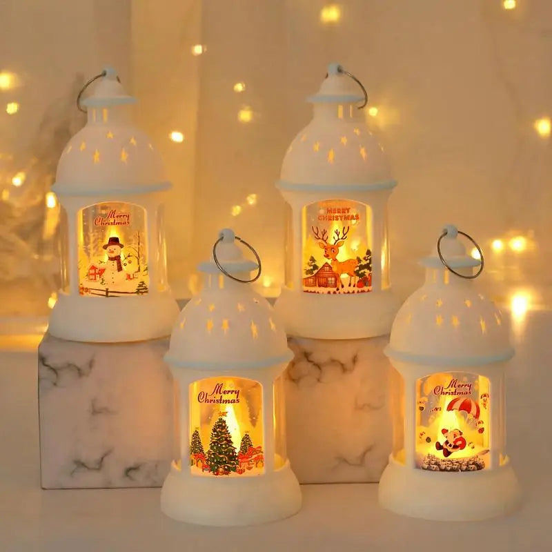 Magical ChristmasHome Christmas Lanterns - The Charming LED Santa Claus Lanterns