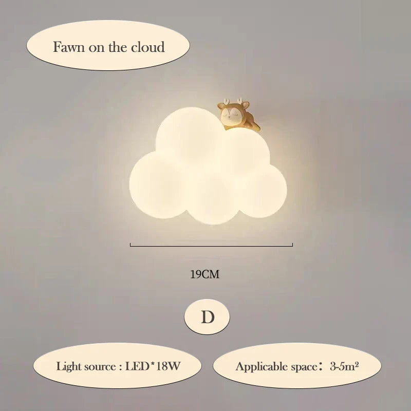 CloudLight – Modern LED Wall Lamp for Kids
