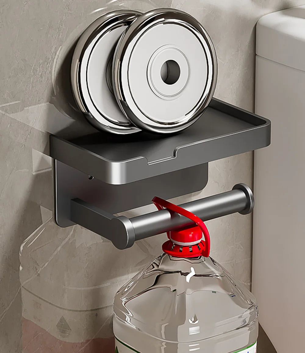 LuxeHold – Stylish Multifunctional Toilet Roll Holder