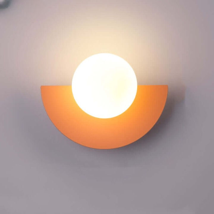 Northern Lights Charm - Half-Moon Metal Wall Lamp