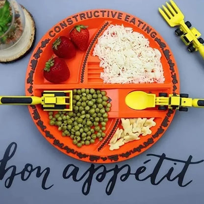 ConstructoFork – Tough Construction-Themed Cutlery Set for Kids