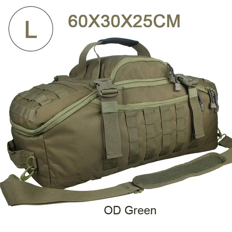 TrailTrek - Rugged Tactical Duffle Bag and Backpack