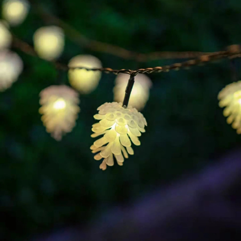 Pine Cone Solar String Lights - Magical Solar Decoration