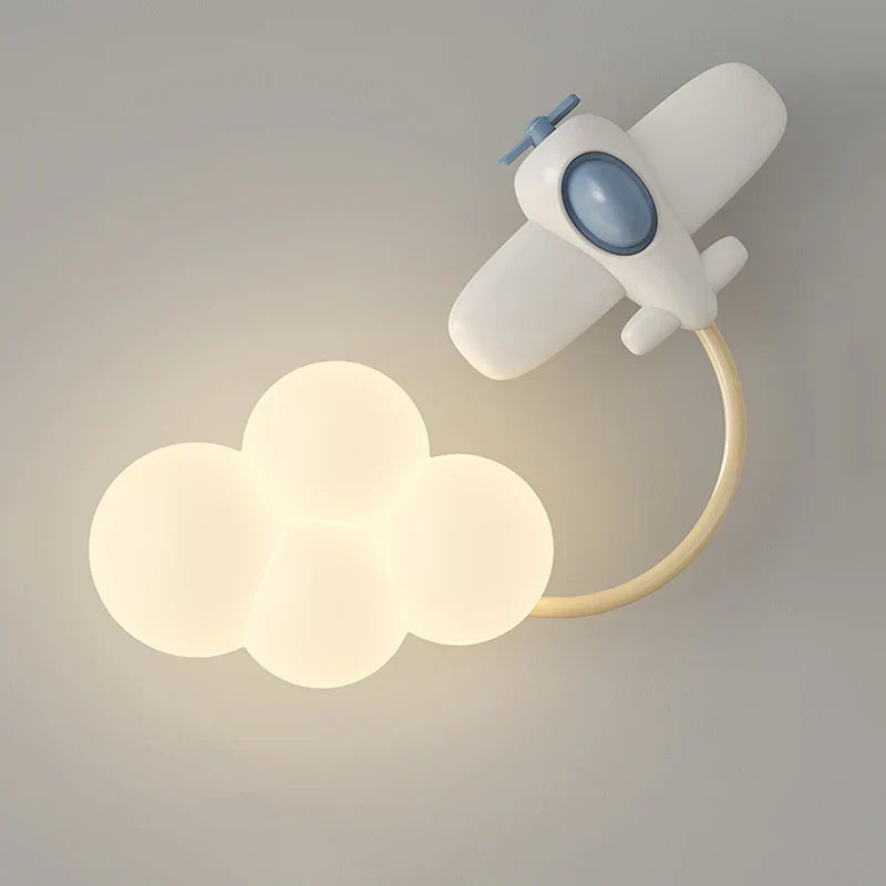 Cartoon Airplane Light – Playful Wall Lamp for the Nursery