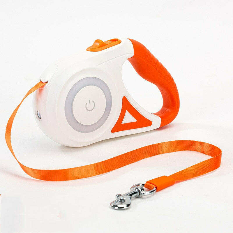 Automatic Dog Leash With Integrated Light