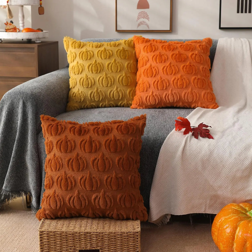 Étoile Cushion Cover - Rustic Faux Fur Autumn Cushion Cover for a Cozy Interior