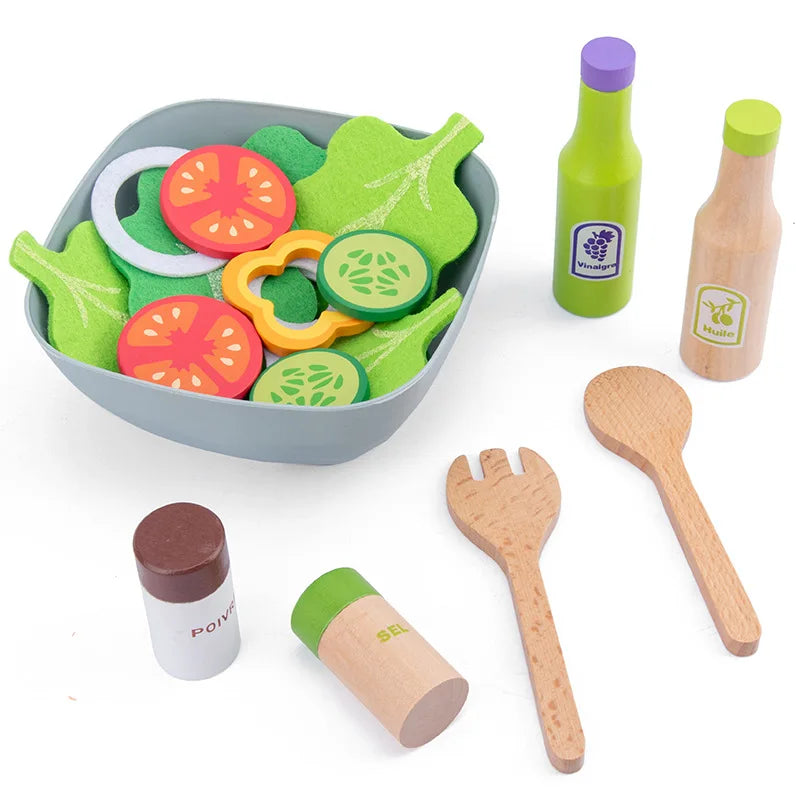 WoodPlay Set – Realistic Wooden Kitchen Toys