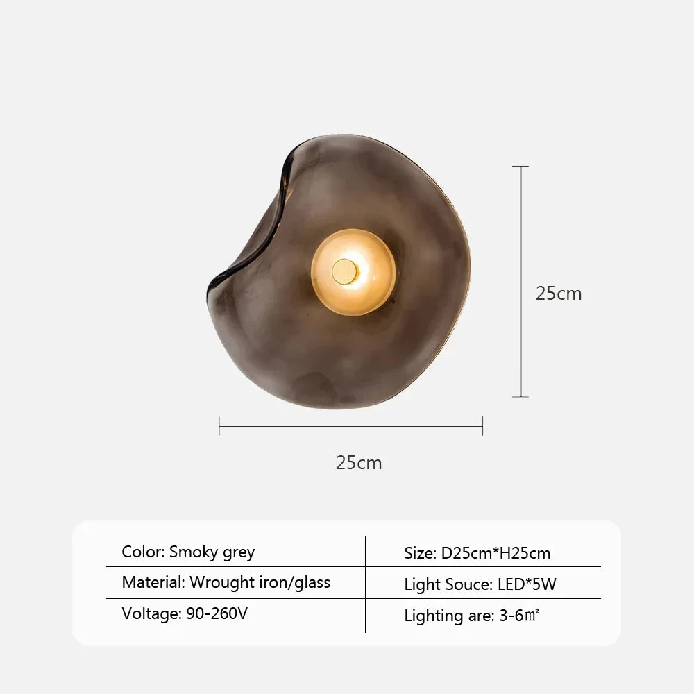 GlasLume - Modern LED Wall Lamp for Bedroom