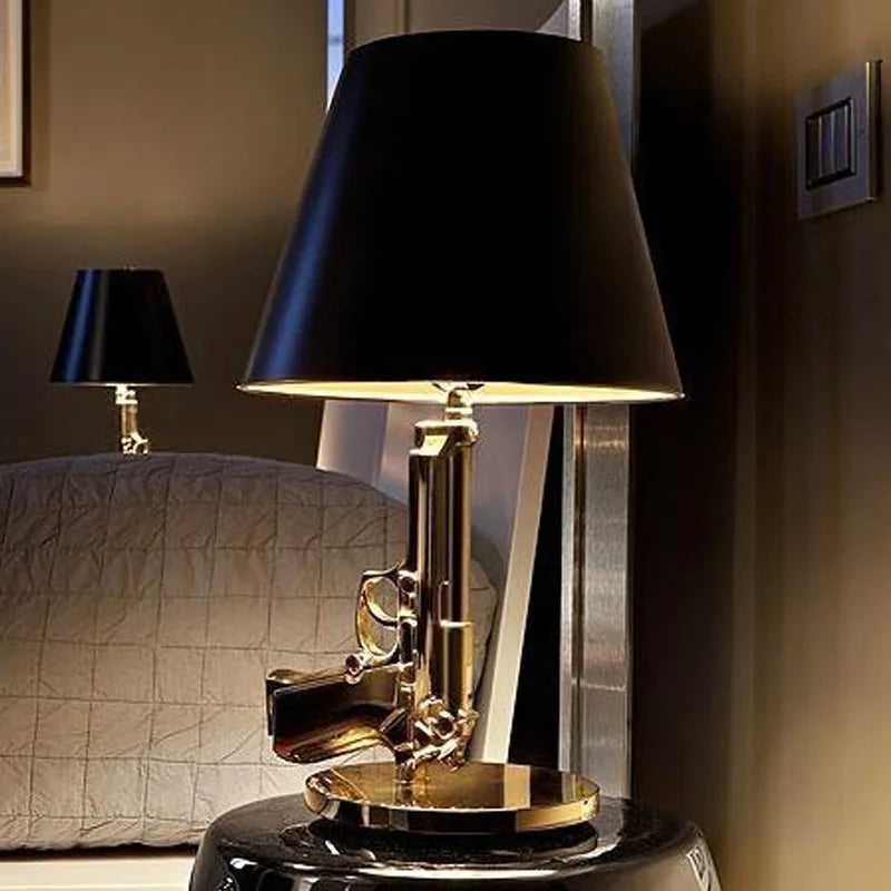 Artistic Glow – Innovative Pistol-Shaped Desk Lamp