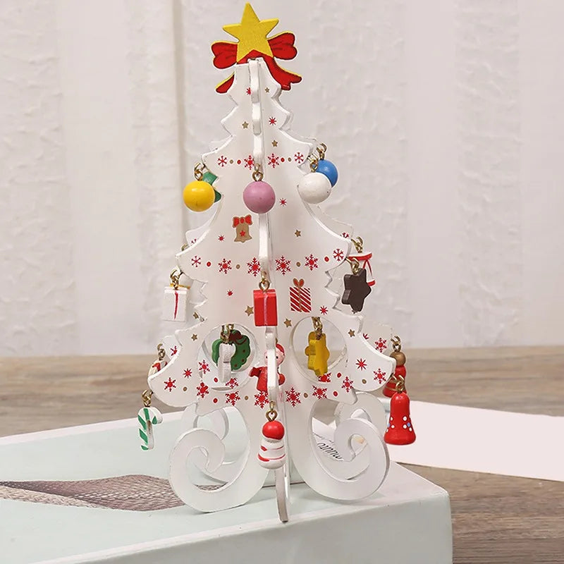 CharmTree Christmas Tree - Handmade 3D Wooden Christmas Decoration