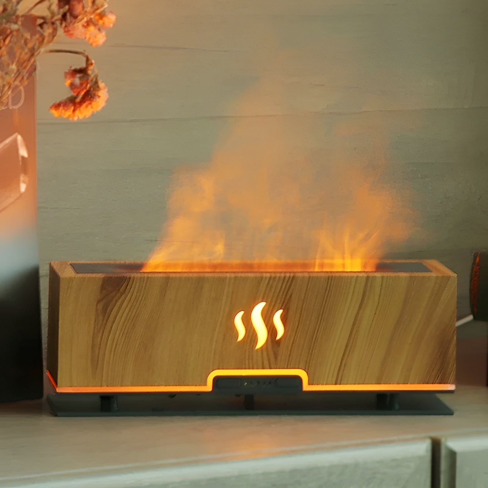 GlowFlame - Stylish Aroma Humidifier for Home