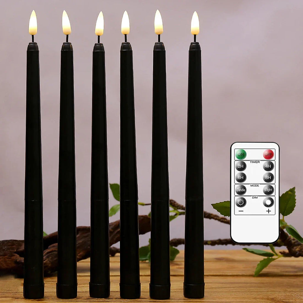 Nightfall LED Candles - Mystic Black LED Candles for Halloween