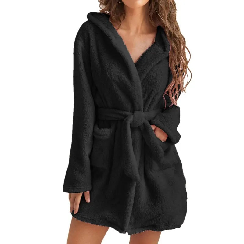 CozyElegance Bathrobe - Elegant Thick Bathrobe for Women