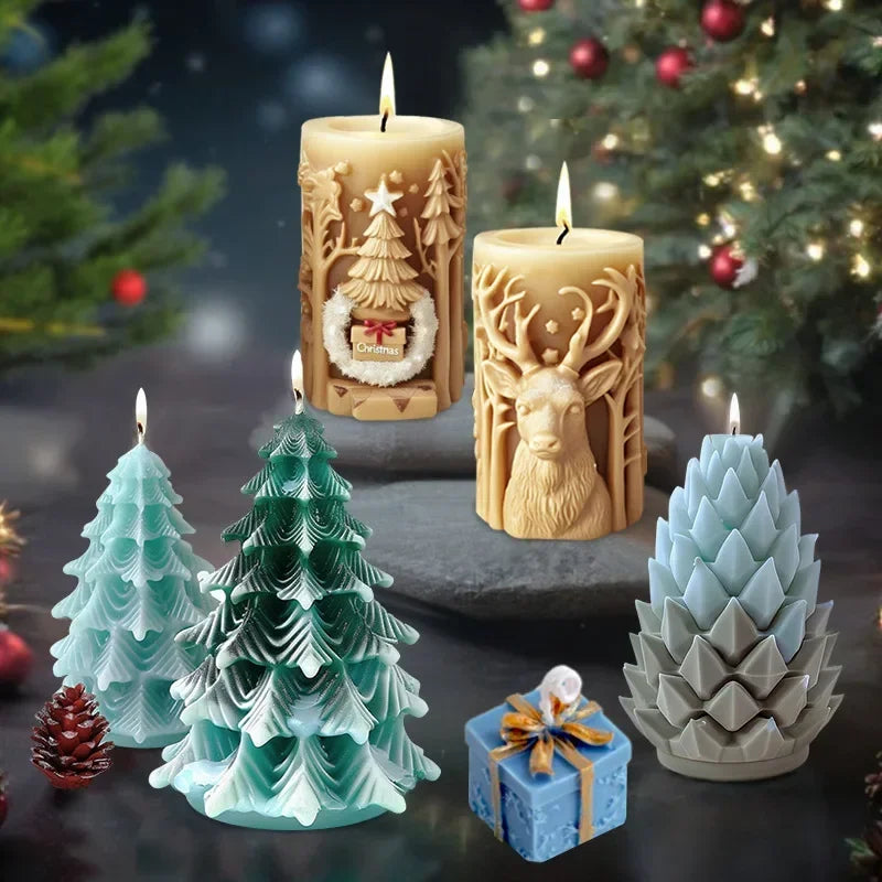Stylish 3D Candle Mold – Create Unique Party Decorations