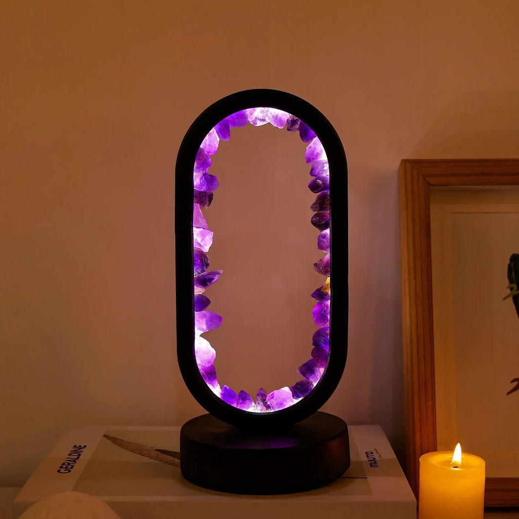 Amethystique – Elegant Natural Crystal Lighting