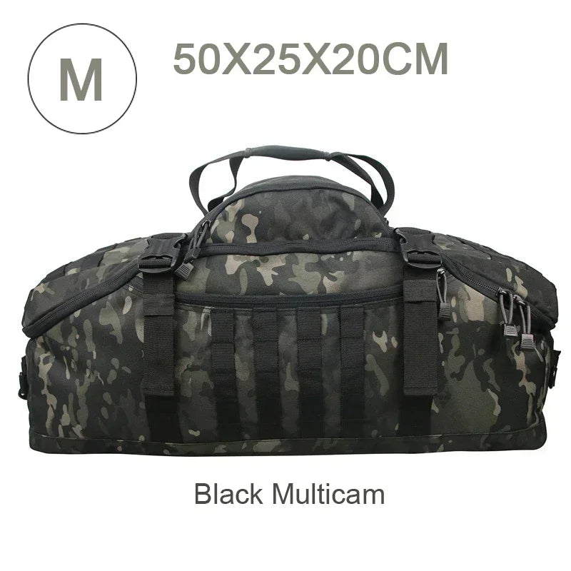 TrailTrek - Rugged Tactical Duffle Bag and Backpack