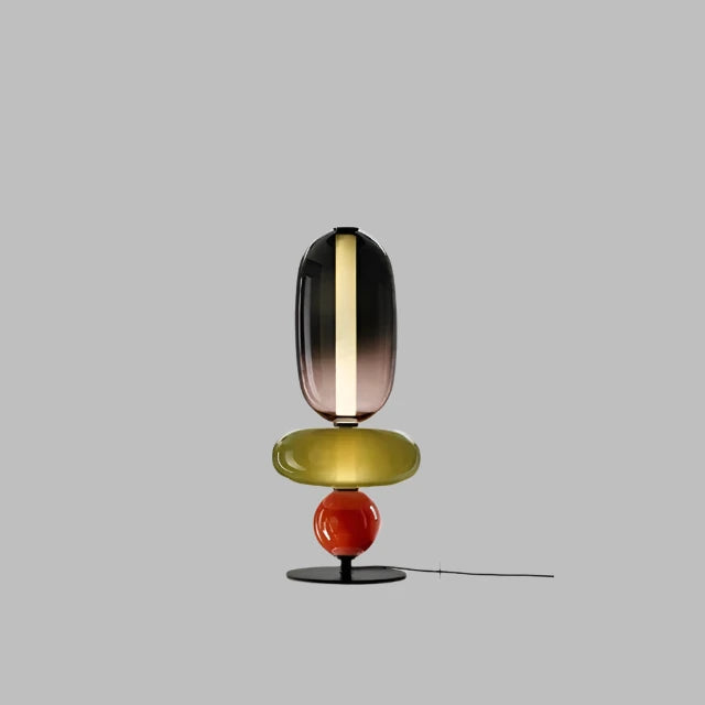 ChromaLuxe - Designer Floor Lamp with Color Accents for a Sparkling Ambiance