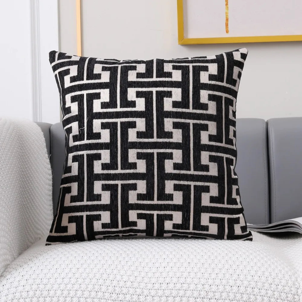 Serenity Luxe Pillowcase - Striped Pillow Cover for a Warm Home