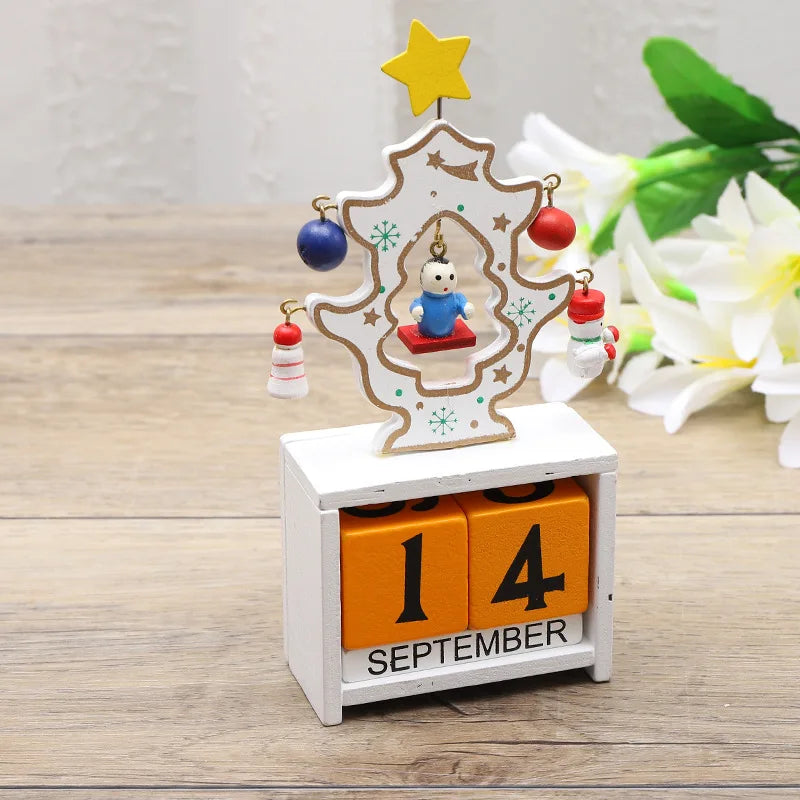 JoyfulCountdown Tree - Playful Wooden Christmas Tree