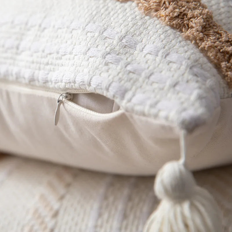 Lumière Luxe Cushion Cover - Elegant Tufted Style for Your Interior