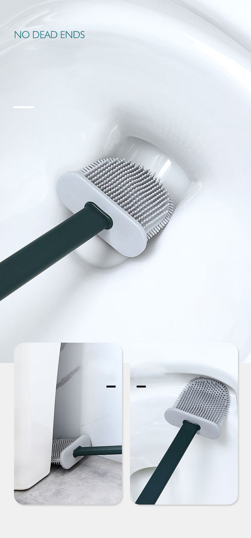 ToiletPro - Flexible Silicone Brush for Perfect Toilet Cleaning