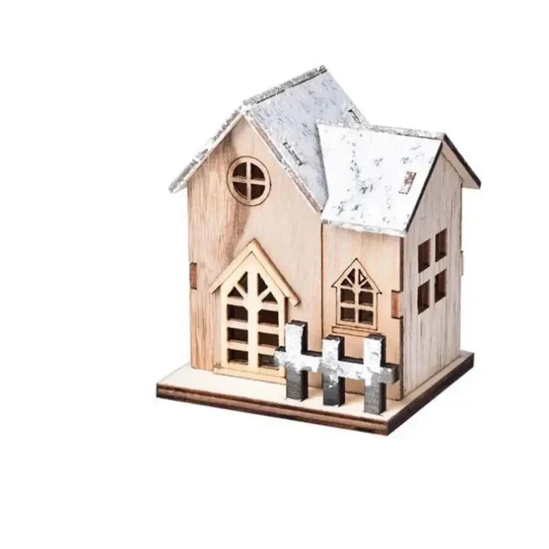 FrostGlitter Christmas Lanterns - Enchanting House-Shaped Christmas Decorations for a Magical Atmosphere