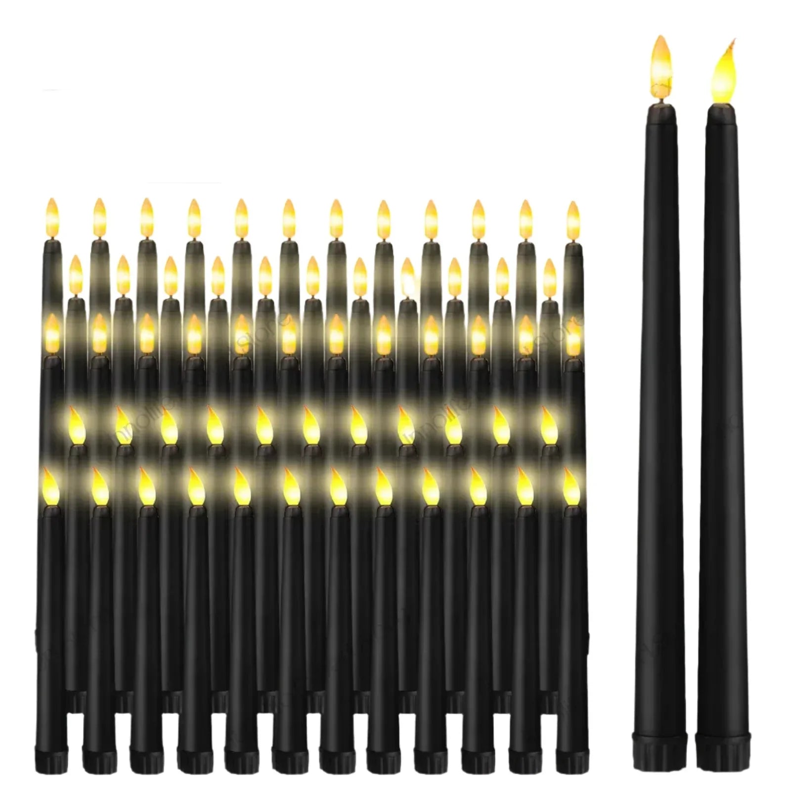 Shadowglow – Elegant Black LED Candles for a Magical Atmosphere