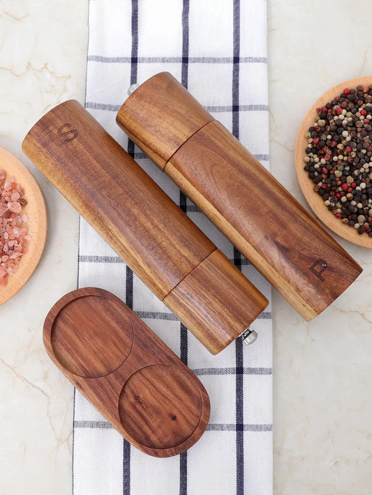 WoodSpice - Luxury Wooden Pepper and Salt Mill Set