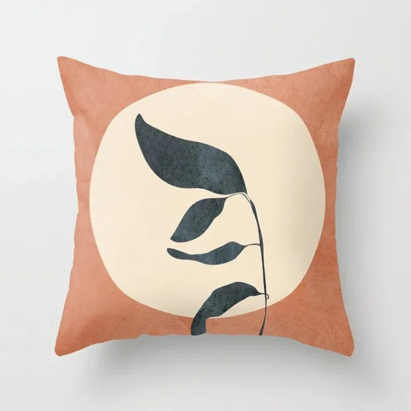 VelvetHaven Cushion Cover - Stylish Botanical Cushion Cover for a Fresh Interior Makeover