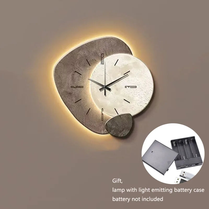 CreamWind Clock – Stylish Modern Wall Clock with LED