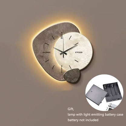 CreamWind Clock – Stylish Modern Wall Clock with LED