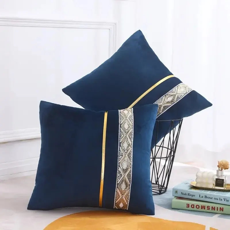 LuxeViva Cushion Cover - Glamorous Cushion Cover for a Festive Living Room