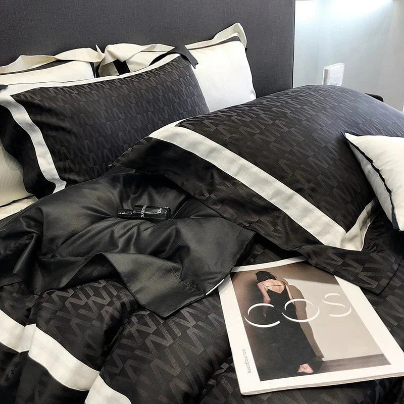 Obscur Rhythm – Luxury Egyptian Cotton Duvet Cover Set